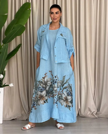Linen Dress & Matching Jacket