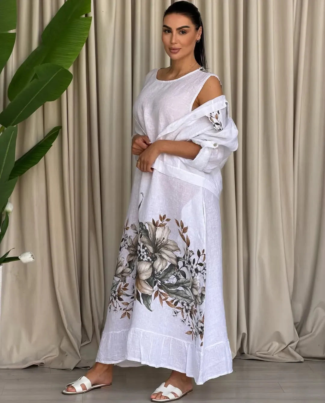 Linen Dress & Matching Jacket