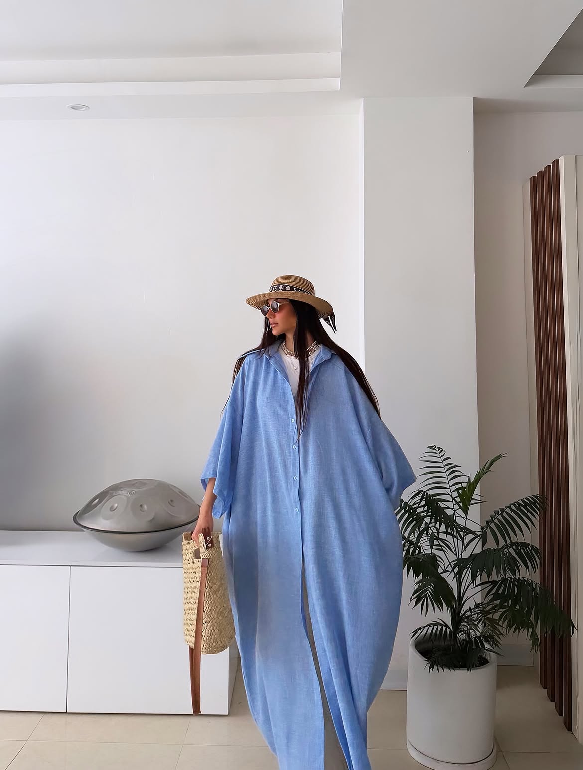 Oversized Shirt Dress