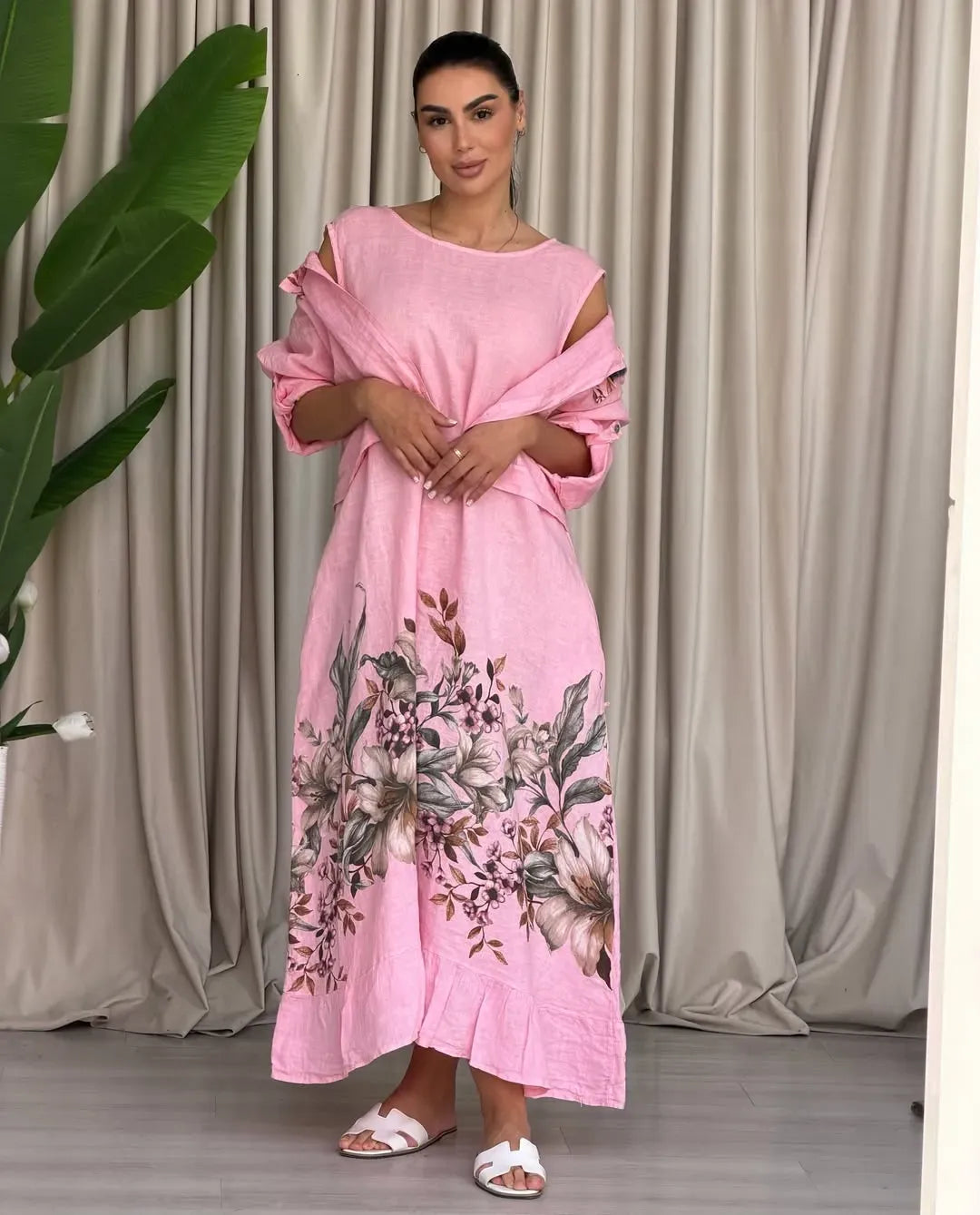 Linen Dress & Matching Jacket