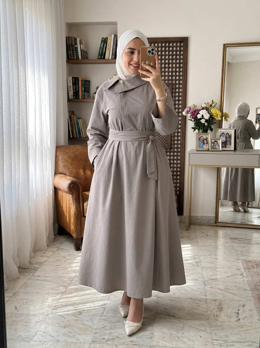 Rhea Trench Dress