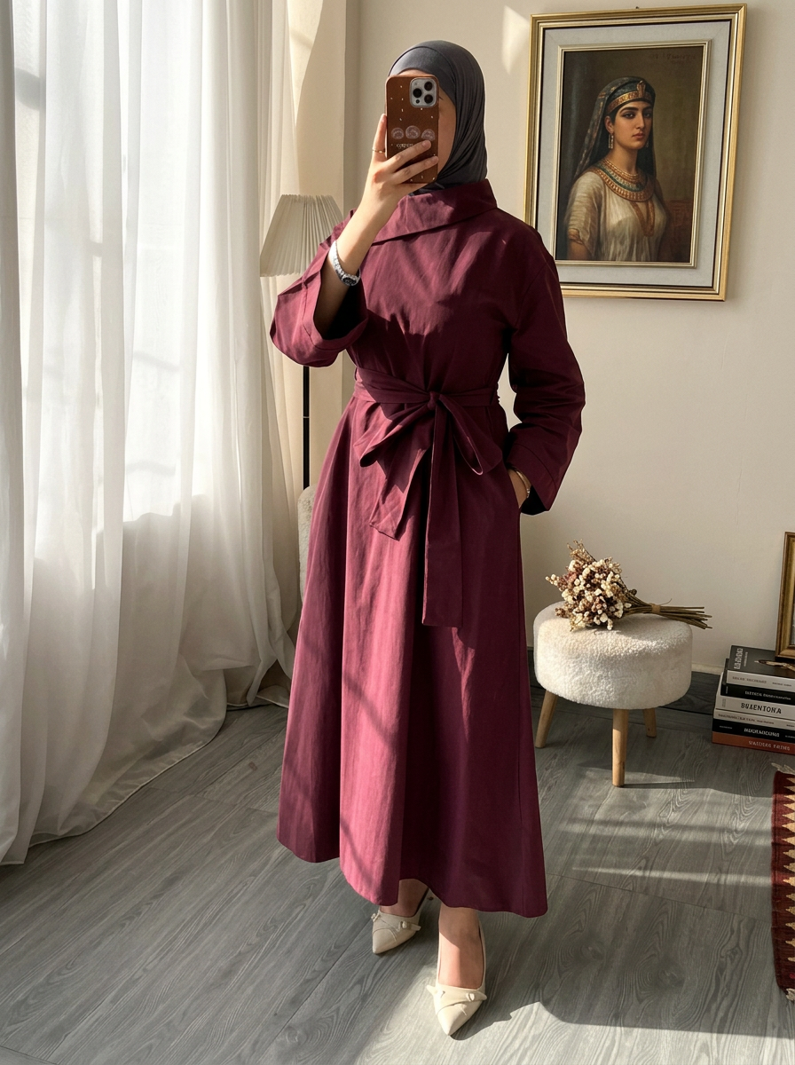 Rhea Trench Dress