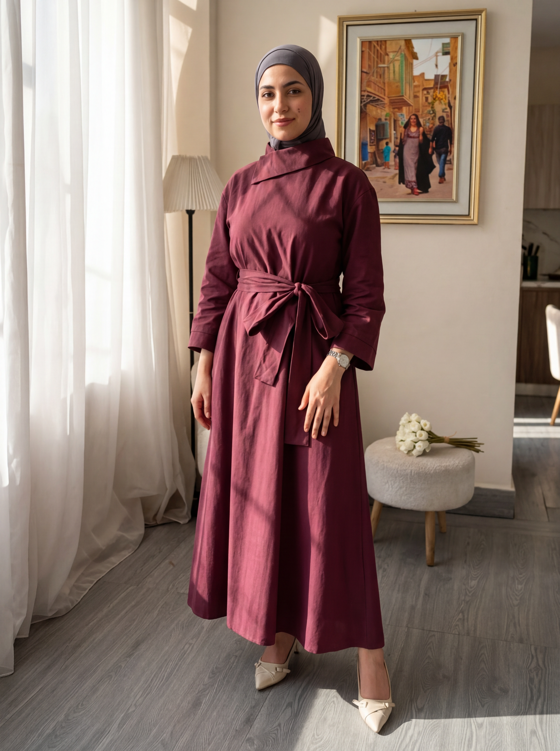 Rhea Trench Dress