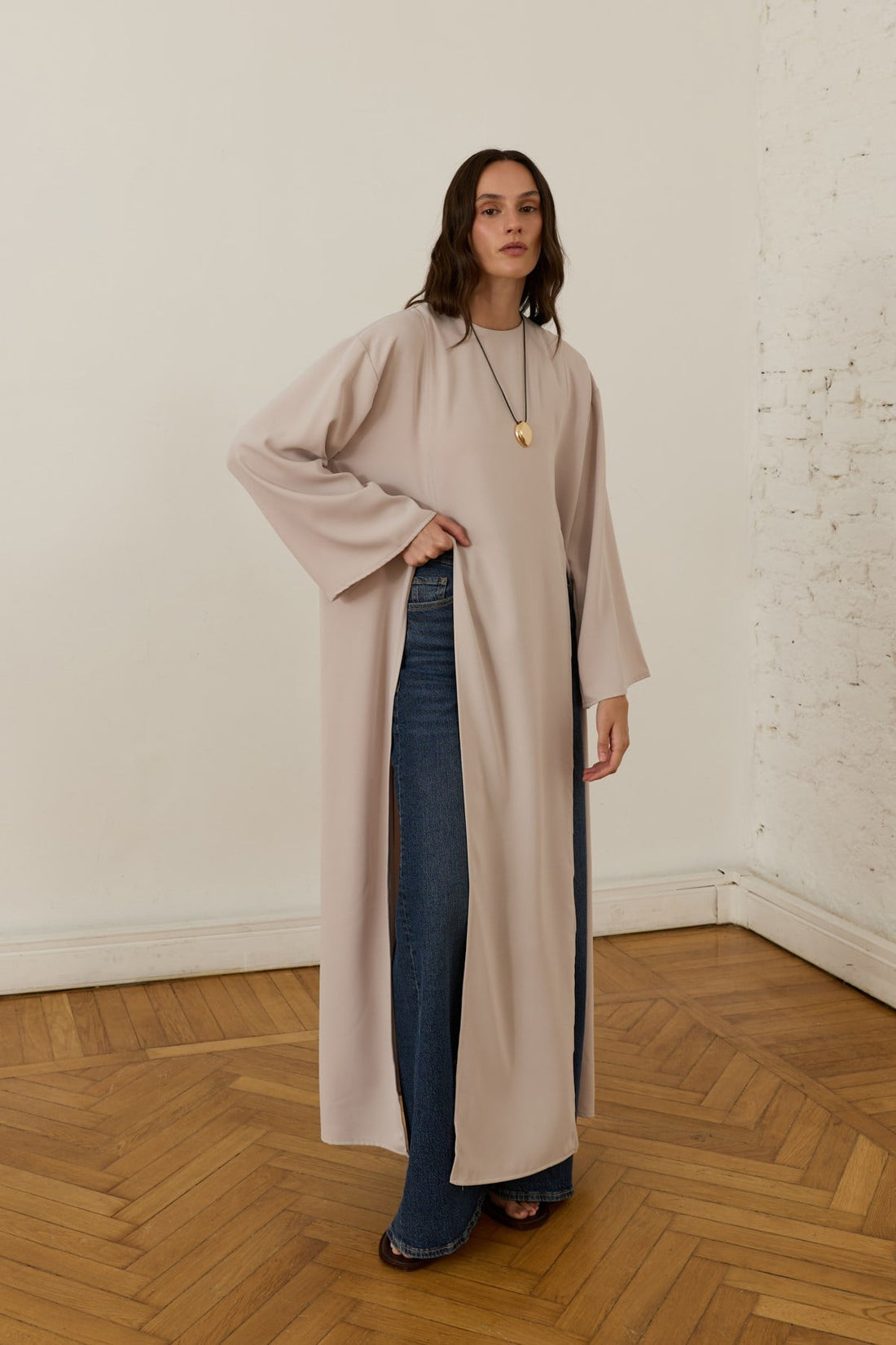 Drama Slit Maxi Top