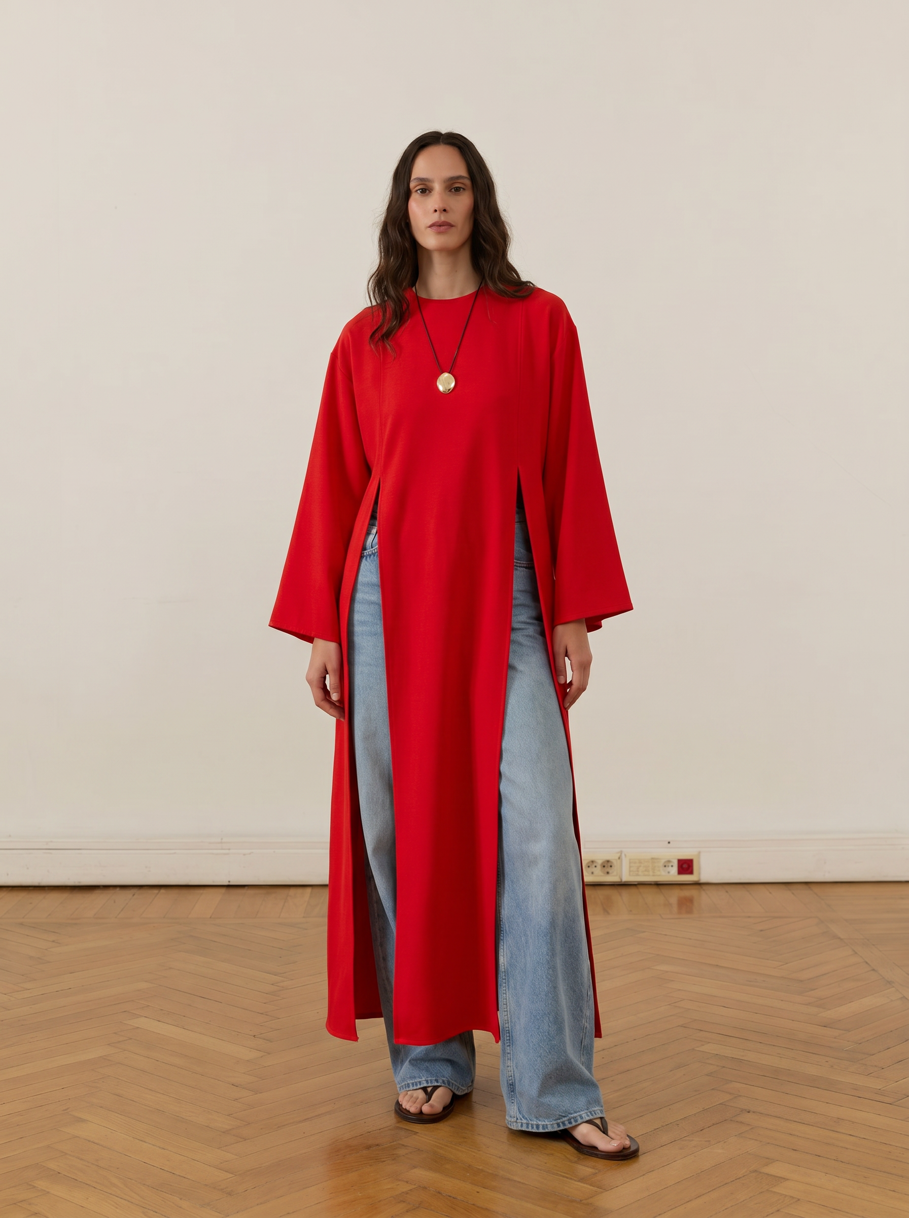 Drama Slit Maxi Top