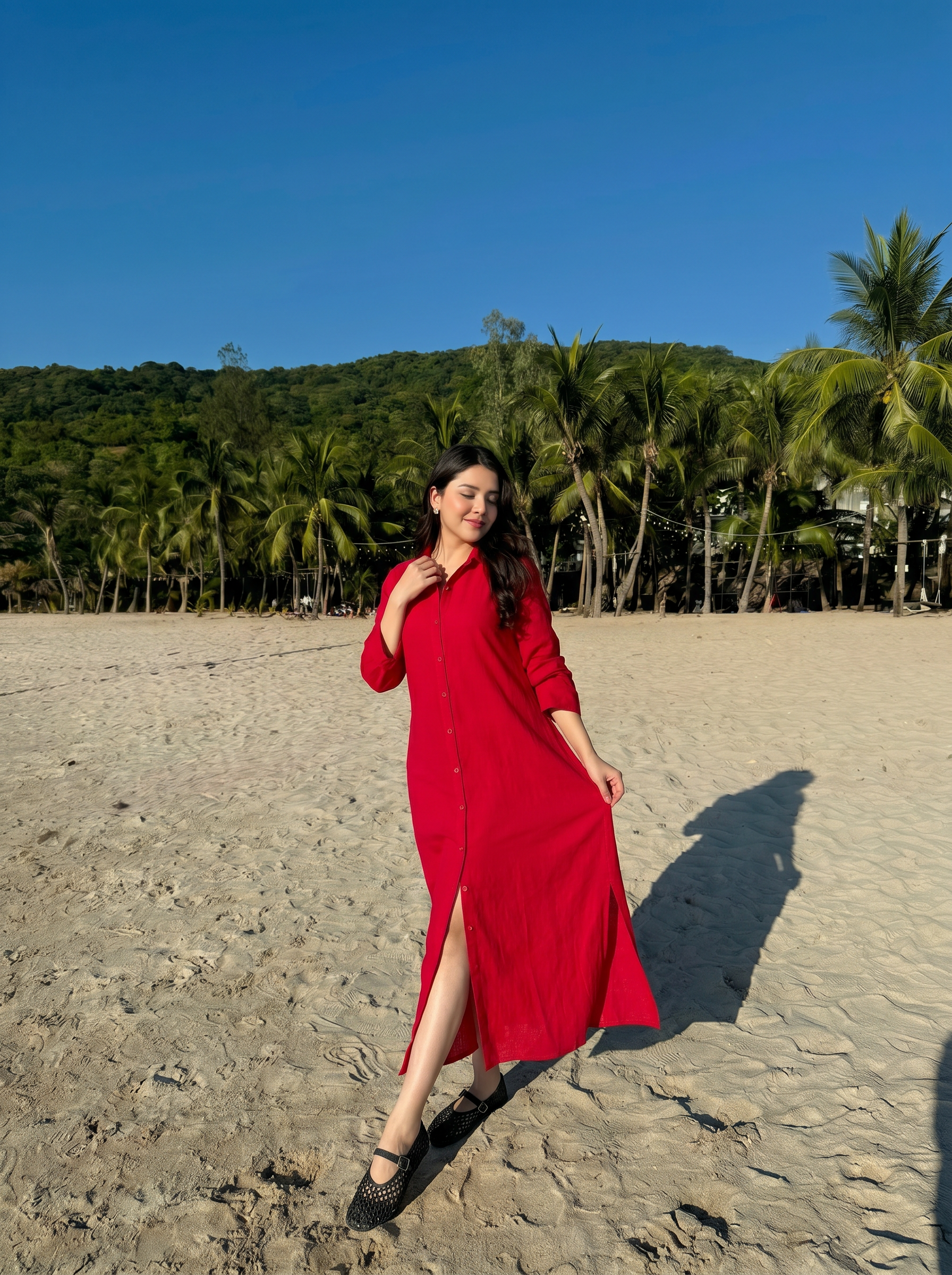 Oversized Shirt Dress