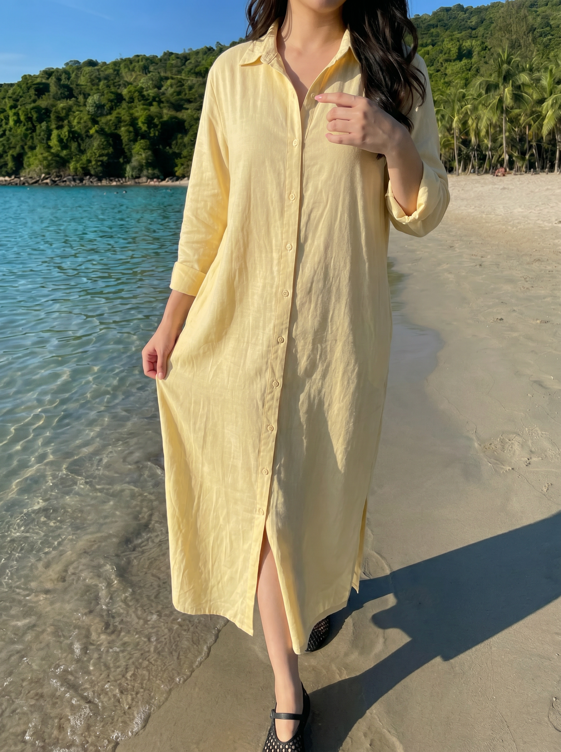 Oversized Shirt Dress