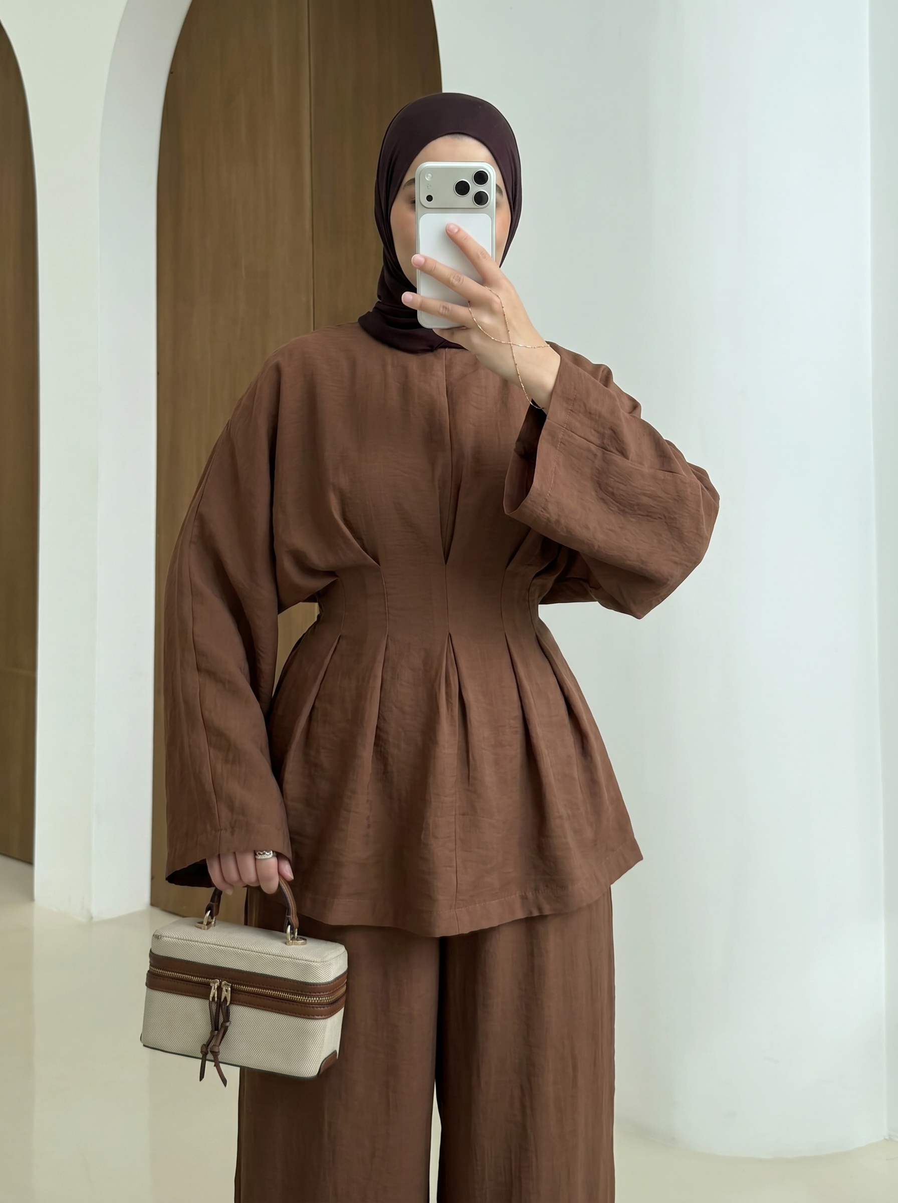 Peplum Wide-Leg Set